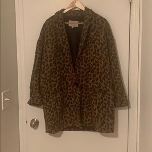River Island US 12/ UK 16 jacket leopard cheetah